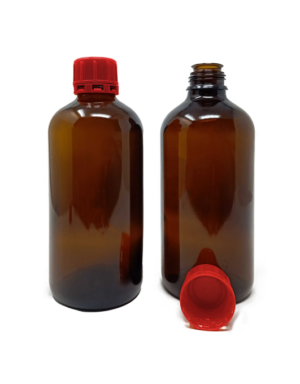 1000ml Packfill® - Narrow Mouth Amber Glass Chemical Bottle - Liquid