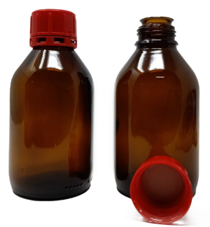 500ml Packfill® - Narrow Mouth Amber Glass Chemical Bottle - Liquid
